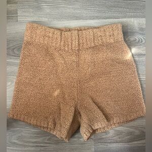Skims Fuzzy Knit Shorts